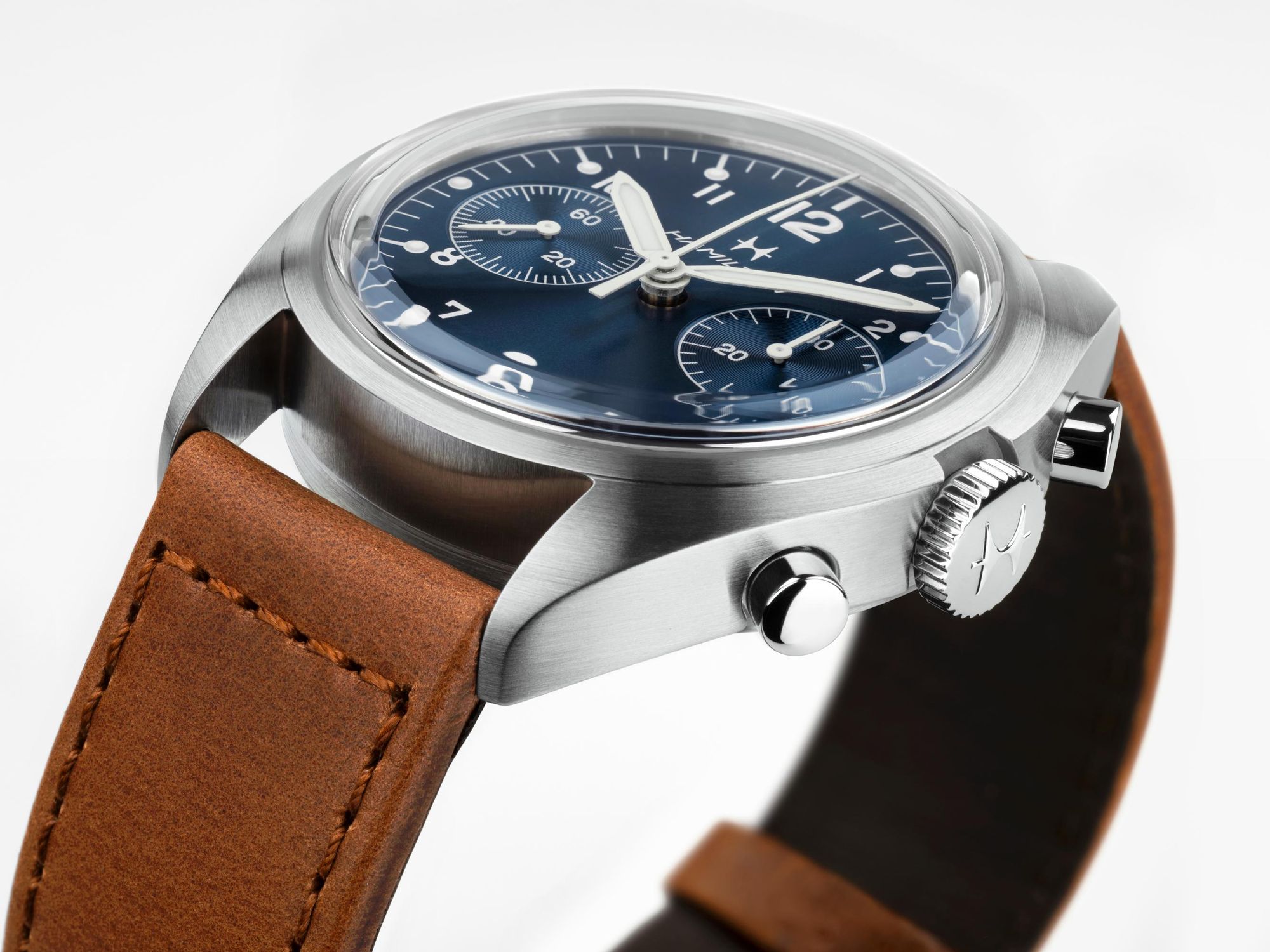 Hamilton Pilot Pioneer Mechanical Chronograph H76409540 Cronógrafo para hombres