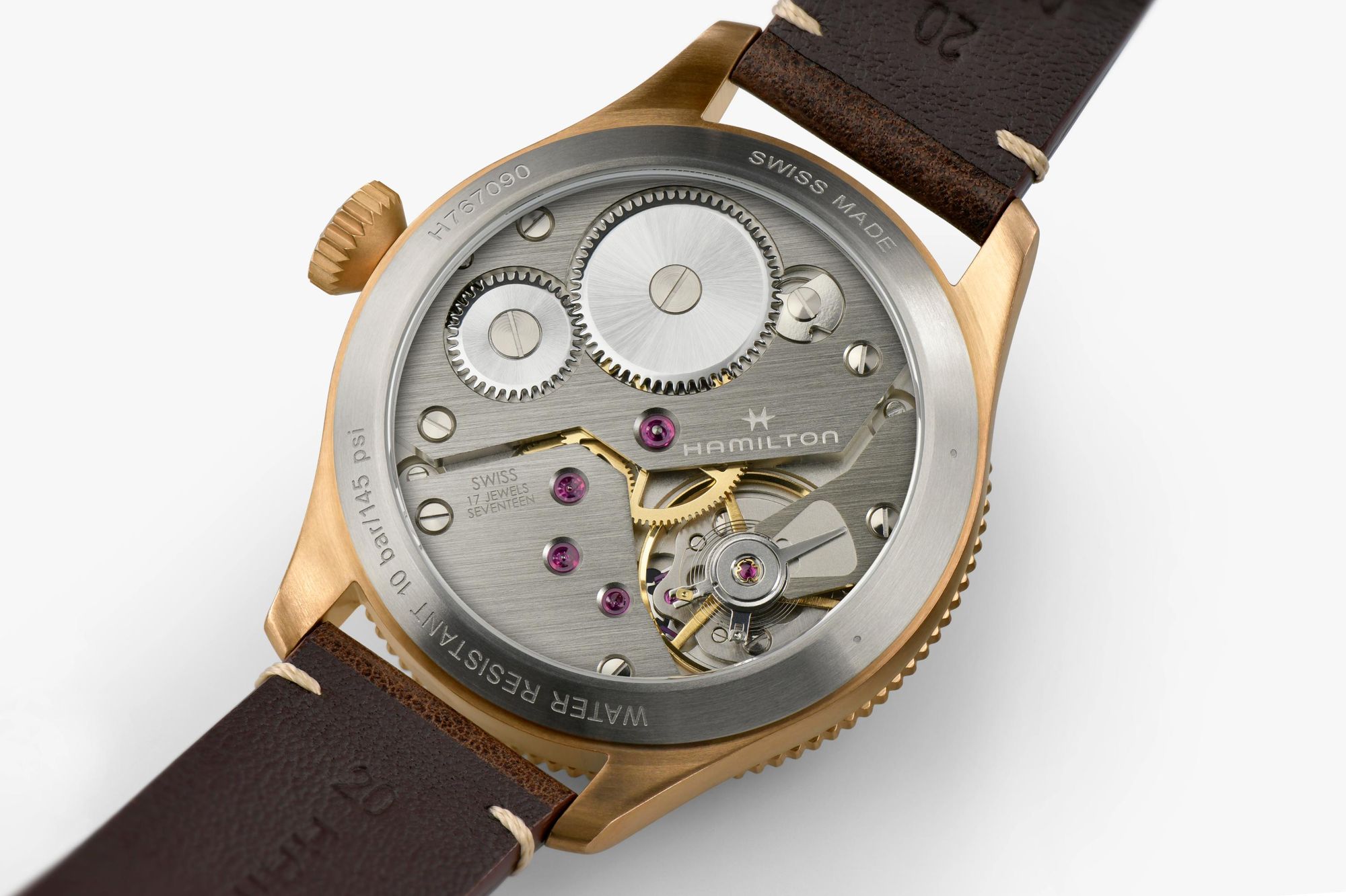 Hamilton Khaki Aviation Pilot Pioneer Mechanical 43mm H76709510 Reloj Mecánico para hombres