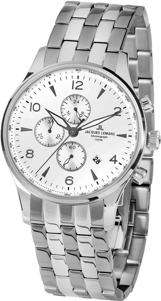 Jacques Lemans London 1-1844 1-1844ZF Herenchronograaf Jacques Lemans London 1-1844 1-1844ZF Herenchronograaf