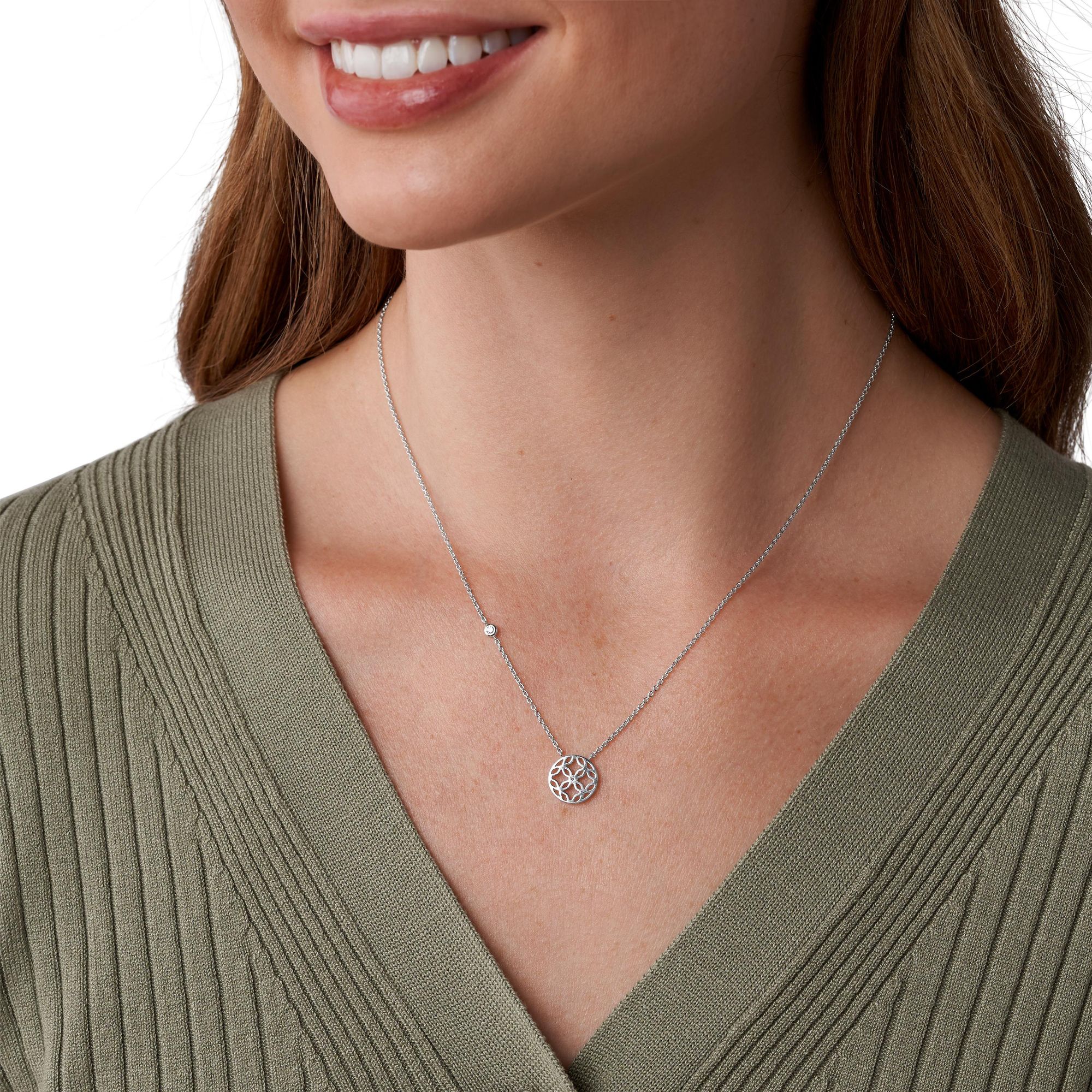 Fossil STERLING SILVER JFS00527040 Damenhalskette