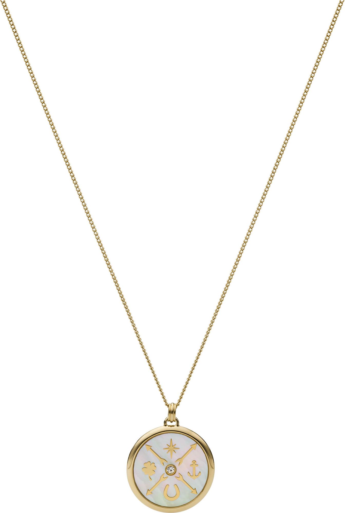 Fossil VINTAGE MOTIFS JF03570710 Cadena de cuello para mujeres