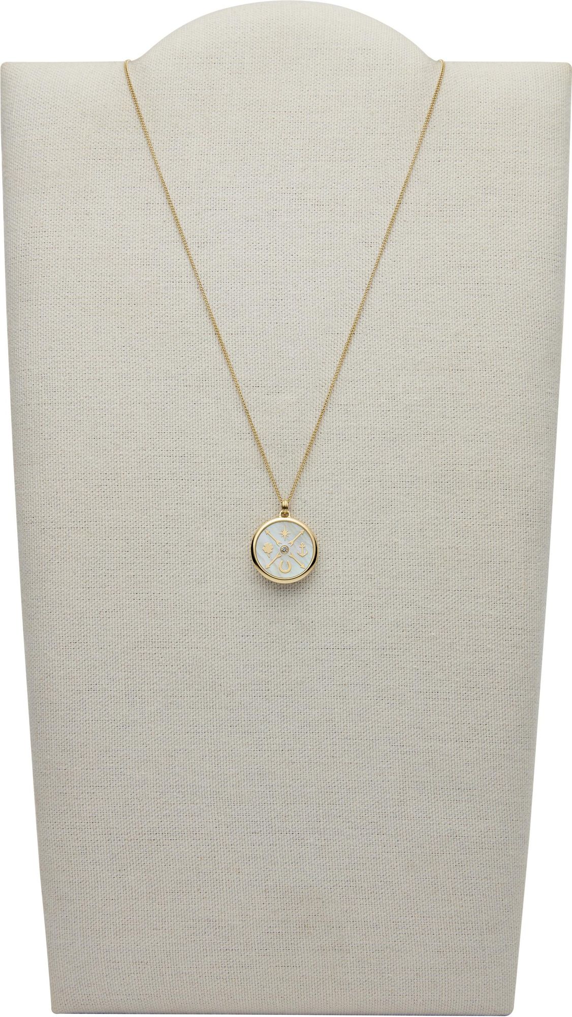 Fossil VINTAGE MOTIFS JF03570710 Cadena de cuello para mujeres