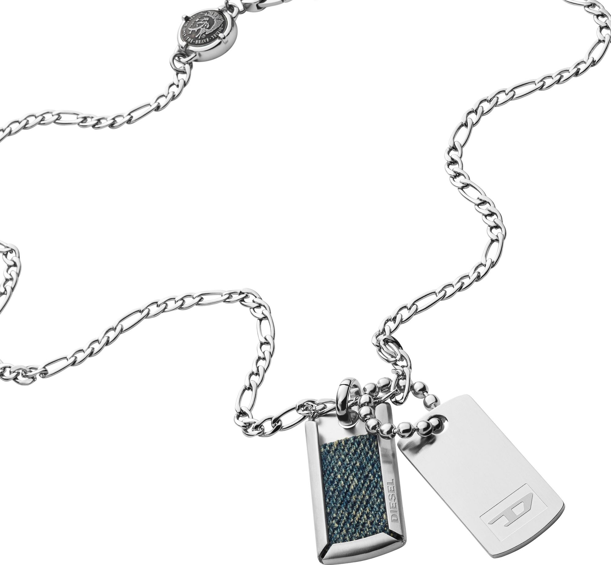 DIESEL DOUBLE DOGTAGS DX1246040 Halsketting DIESEL DOUBLE DOGTAGS DX1246040 Halsketting