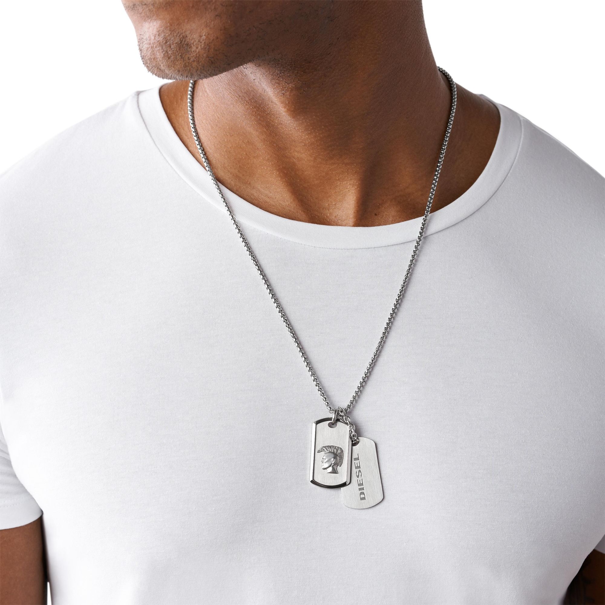 DIESEL DOUBLE DOGTAGS DX1210040 Necklace