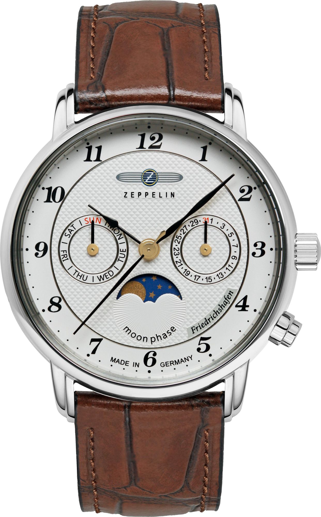 Zeppelin Friedrichshafen 85371 Montre Bracelet pour femmes Indicateur de la phase de la lune Zeppelin Friedrichshafen 85371 Montre Bracelet pour femmes Indicateur de la phase de la lune