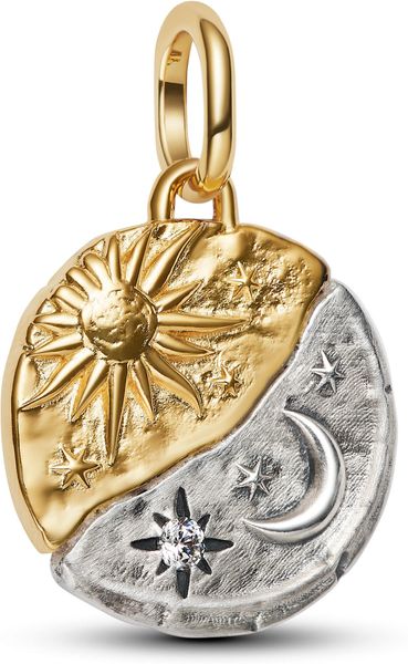 Pandora Sonne und Mond Medaillon-Charm 763977C01 Charm Anhänger Pandora Sonne und Mond Medaillon-Charm 763977C01 Charm Anhänger