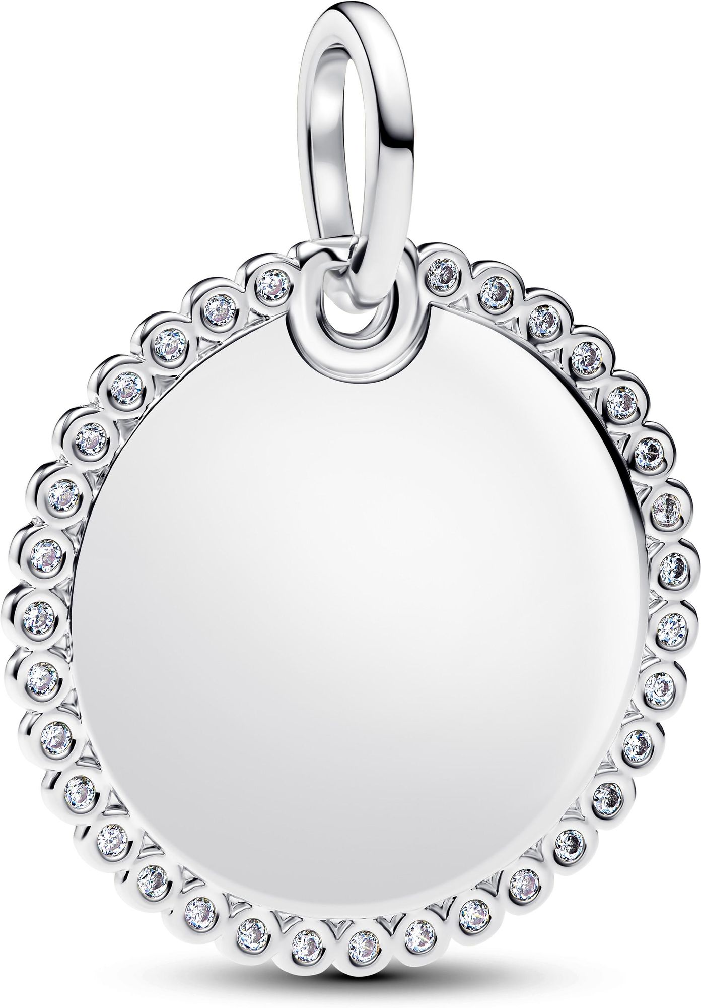 Pandora Gravierbarer runder Anhänger 394007C01 Damenhalskette