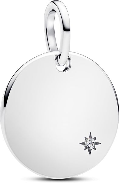 Pandora Gravierbarer Anhänger mit im Labor gezüchtetem Diamanten 394012C01 Damenhalskette Pandora Gravierbarer Anhänger mit im Labor gezüchtetem Diamanten 394012C01 Damenhalskette