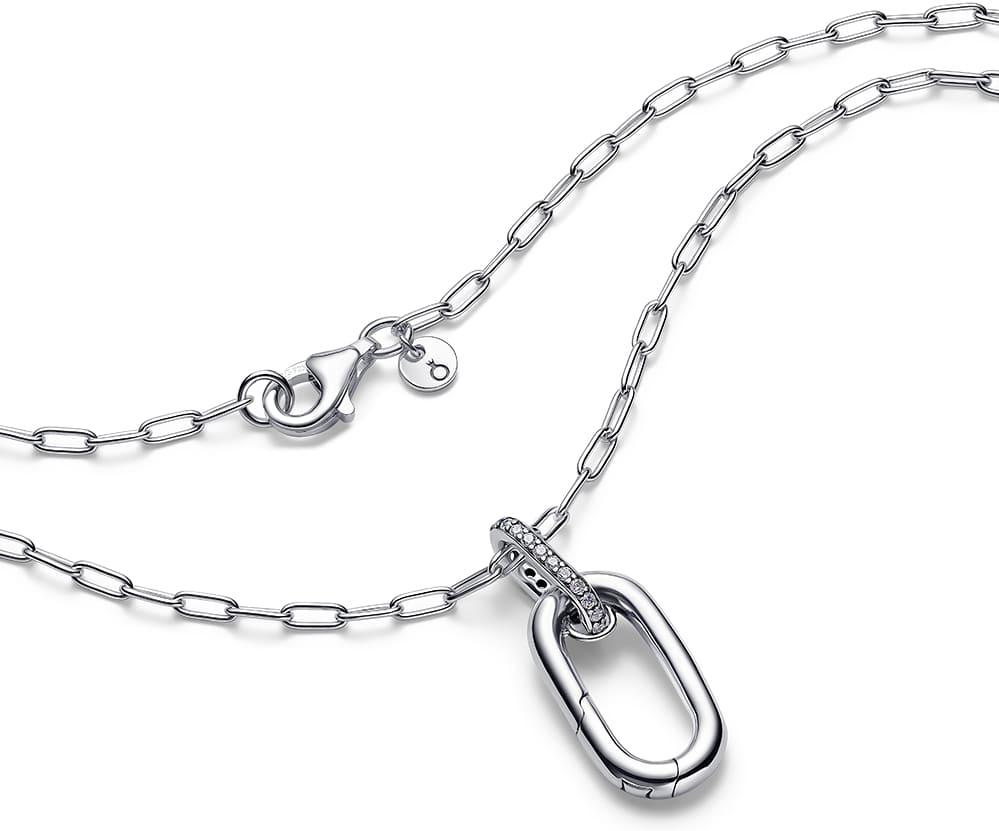 Pandora Anhänger-Halskette mit aufklappbarem Glied 394086C01-50 Halsketting voor dames Pandora Anhänger-Halskette mit aufklappbarem Glied 394086C01-50 Halsketting voor dames