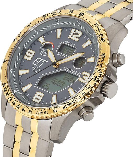 Eco Tech Time Professional World Timer Titan EGT-11722-52M Atomic watch for men Eco Tech Time Professional World Timer Titan EGT-11722-52M Atomic watch for men