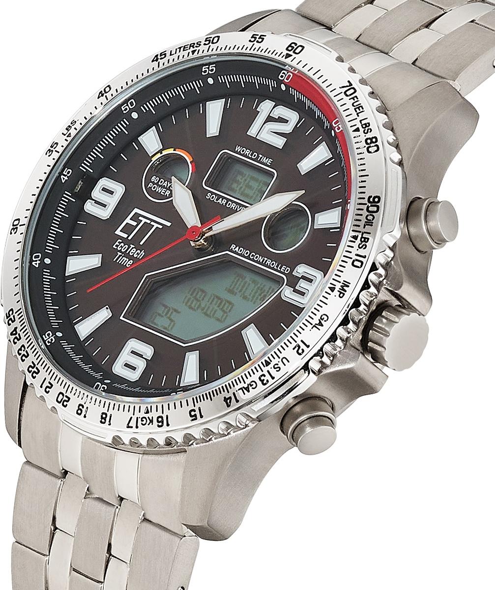 Eco Tech Time Professional World Timer Titan EGT-11720-22M Atomic watch for men Eco Tech Time Professional World Timer Titan EGT-11720-22M Atomic watch for men