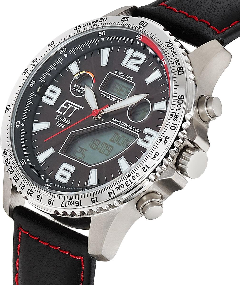 Eco Tech Time Professional World Timer Titan EGT-11718-22L Atomic watch for men Eco Tech Time Professional World Timer Titan EGT-11718-22L Atomic watch for men