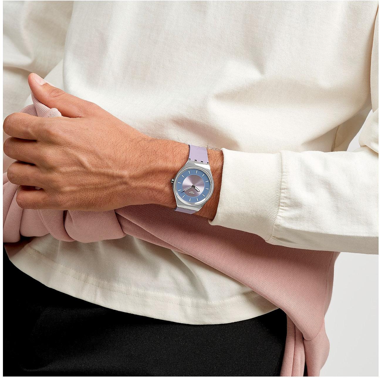 Swatch LYRICALLY LANVENDER SYXS157 Unisex horloge Swatch LYRICALLY LANVENDER SYXS157 Unisex horloge
