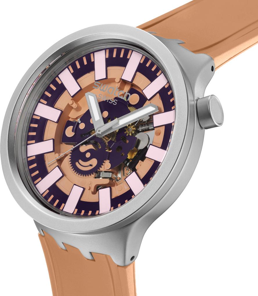Swatch TERRACOTTA TIDE SB07S119 Unisex horloge Swatch TERRACOTTA TIDE SB07S119 Unisex horloge