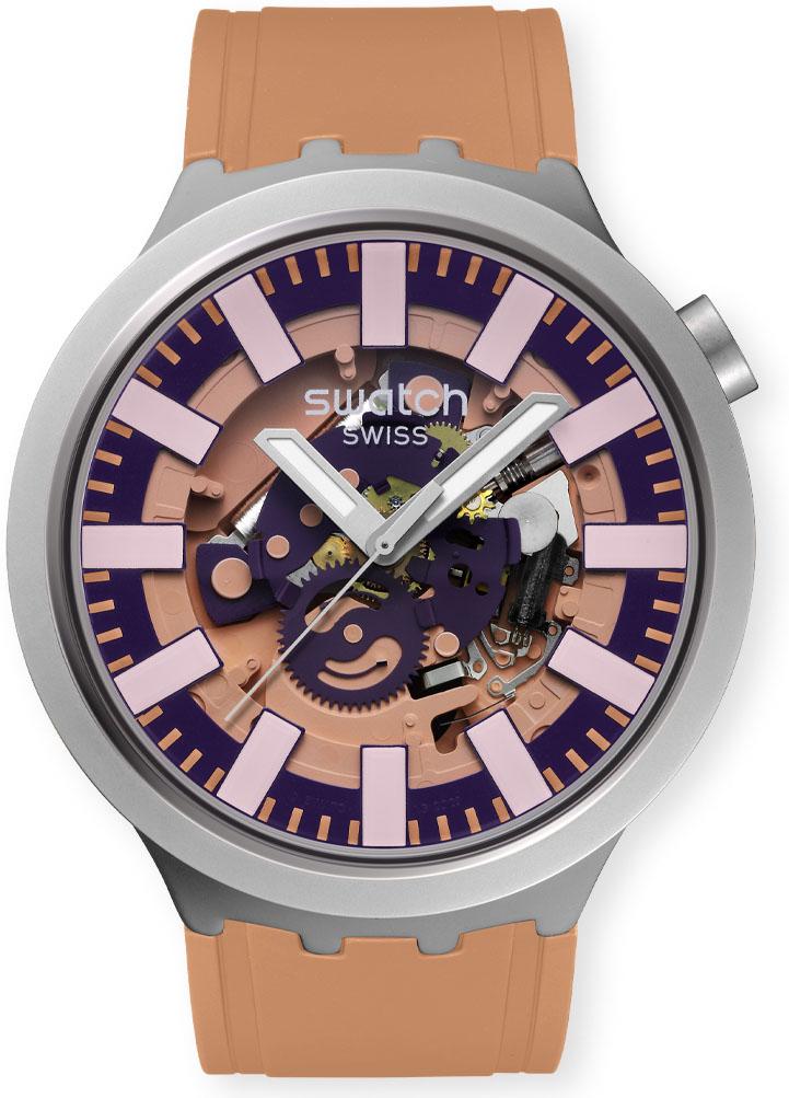 Swatch TERRACOTTA TIDE SB07S119 Unisex horloge Swatch TERRACOTTA TIDE SB07S119 Unisex horloge