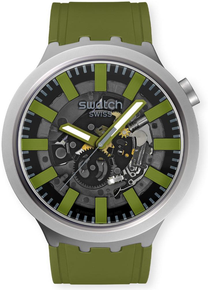 Swatch THRU THE UNDERBRUSH SB07S118 Unisex horloge Swatch THRU THE UNDERBRUSH SB07S118 Unisex horloge