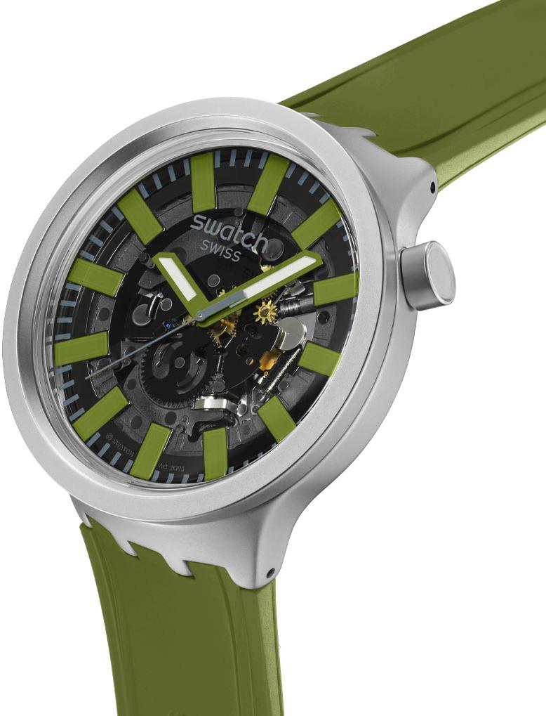Swatch THRU THE UNDERBRUSH SB07S118 Unisex horloge Swatch THRU THE UNDERBRUSH SB07S118 Unisex horloge