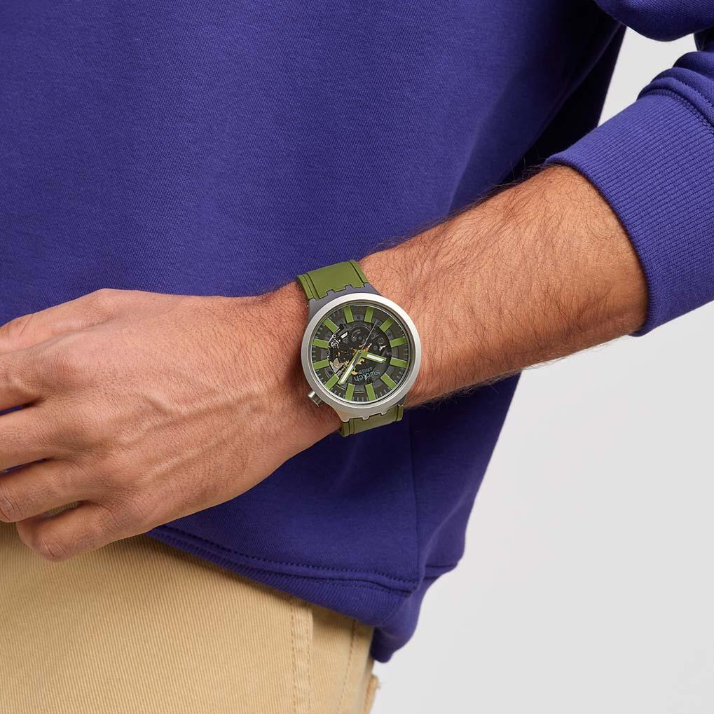 Swatch THRU THE UNDERBRUSH SB07S118 Unisex horloge Swatch THRU THE UNDERBRUSH SB07S118 Unisex horloge