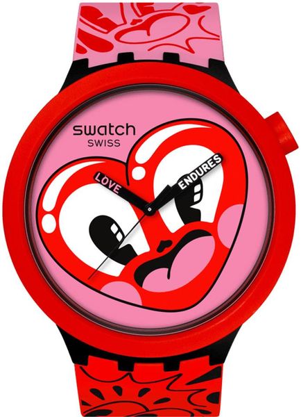 Swatch HATTIE'S HEART SB05Z103 Unisex horloge Swatch HATTIE'S HEART SB05Z103 Unisex horloge