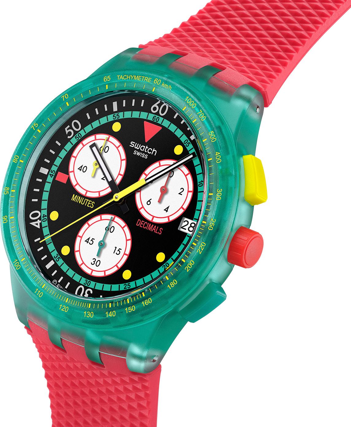 Swatch SWATCH NEON EMERALD CHRONO SUSG409 Orologio unisex Swatch SWATCH NEON EMERALD CHRONO SUSG409 Orologio unisex