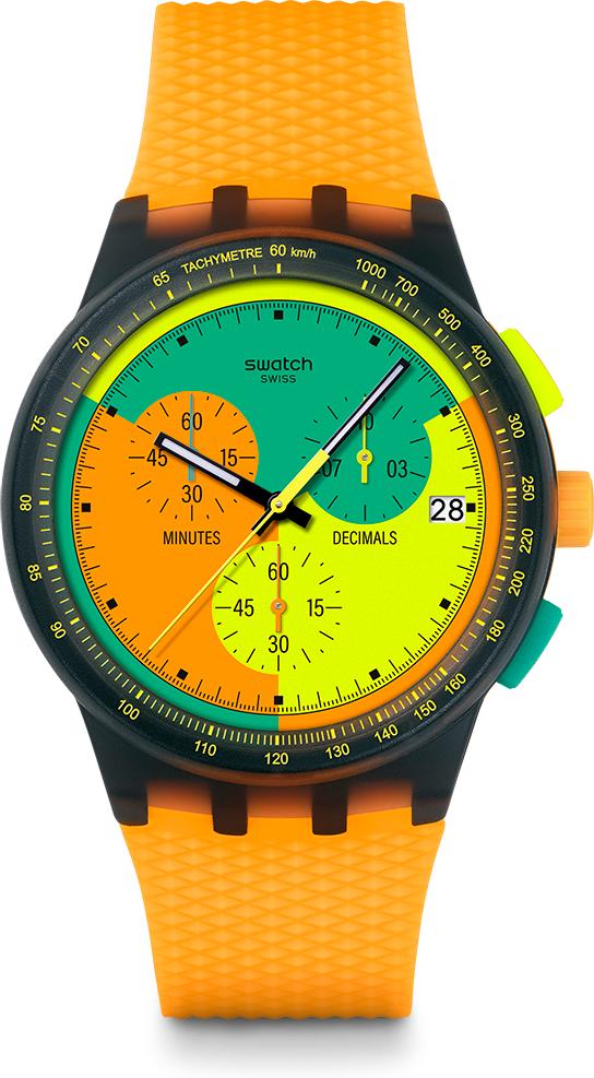Swatch SWATCH NEON SIGNAL FLAG SUSB422 Orologio unisex Swatch SWATCH NEON SIGNAL FLAG SUSB422 Orologio unisex