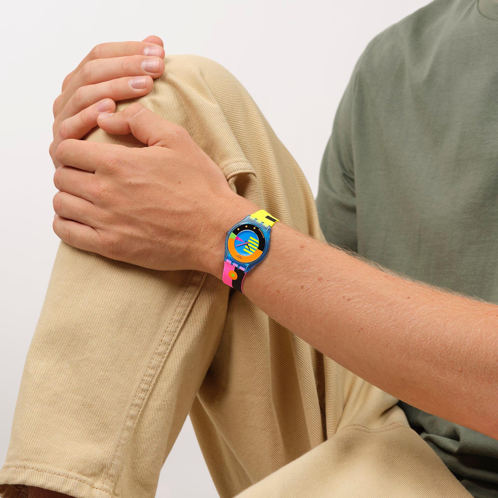 Swatch SWATCH NEON FLUMOTIONS SS08S101 Orologio unisex Swatch SWATCH NEON FLUMOTIONS SS08S101 Orologio unisex