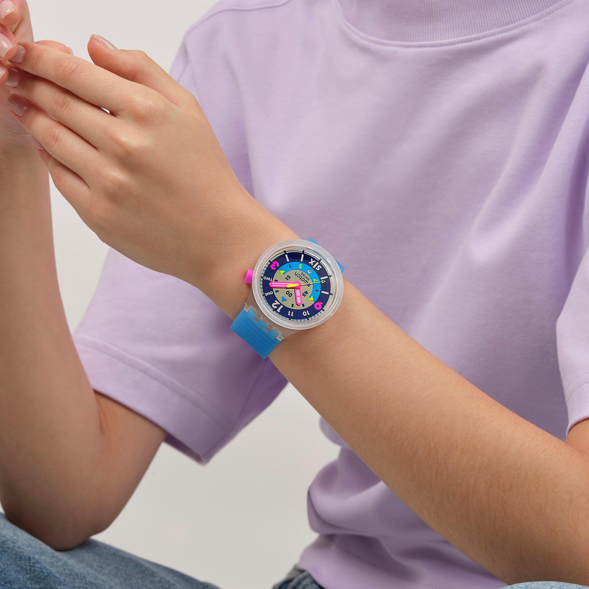 Swatch SWATCH NEON HIELO SB01K400 Orologio unisex Swatch SWATCH NEON HIELO SB01K400 Orologio unisex