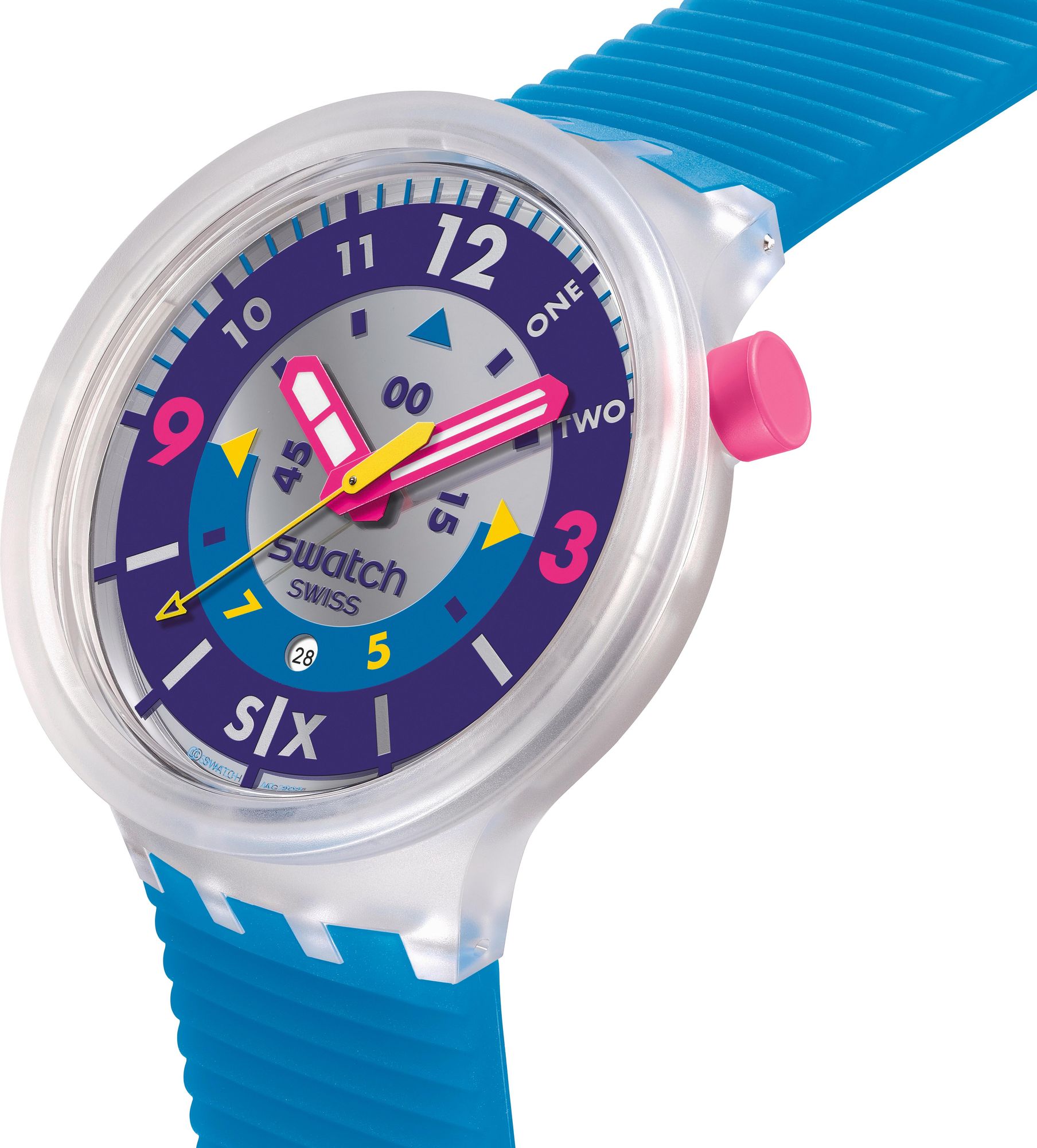 Swatch SWATCH NEON HIELO SB01K400 Orologio unisex Swatch SWATCH NEON HIELO SB01K400 Orologio unisex