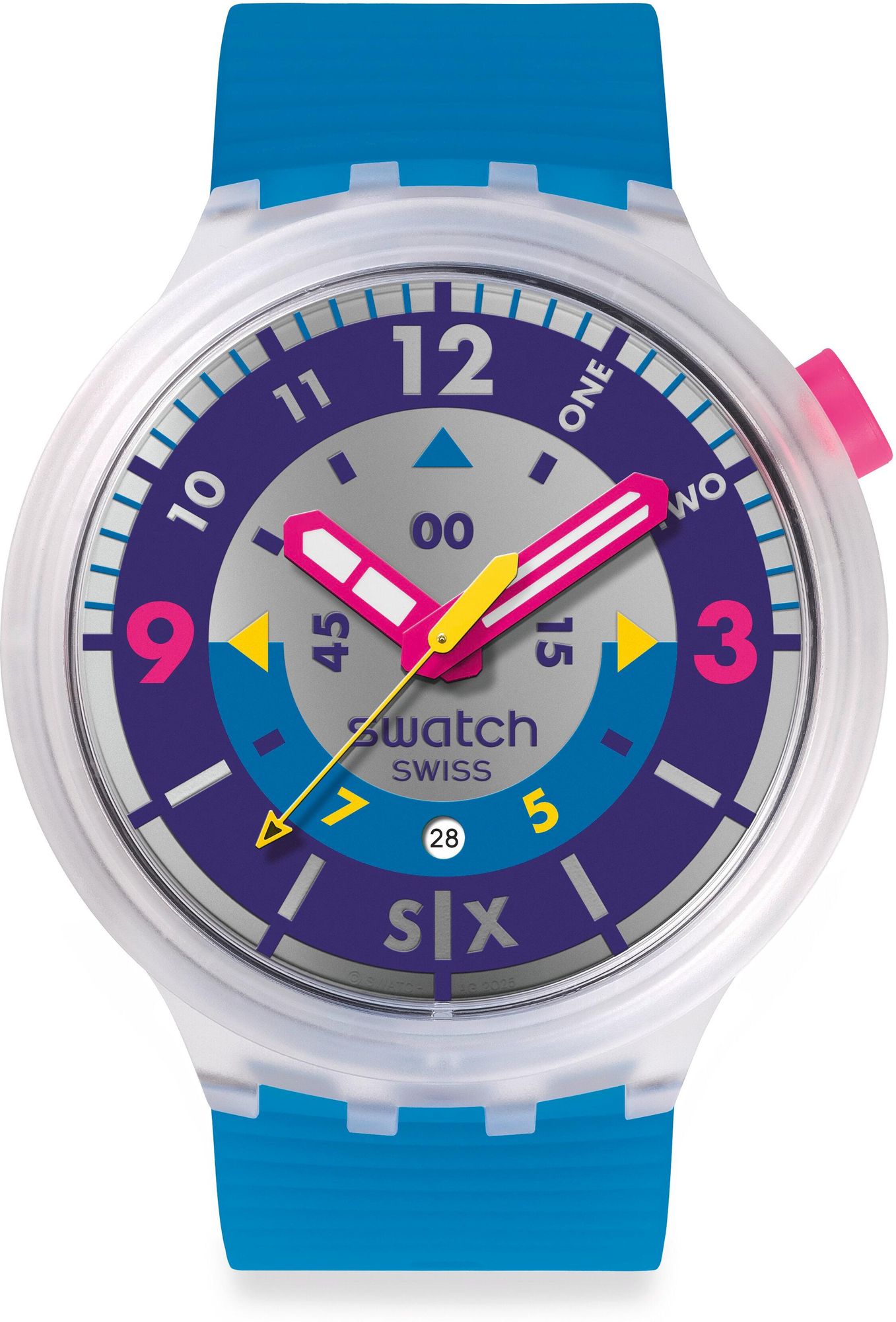 Swatch SWATCH NEON HIELO SB01K400 Orologio unisex Swatch SWATCH NEON HIELO SB01K400 Orologio unisex