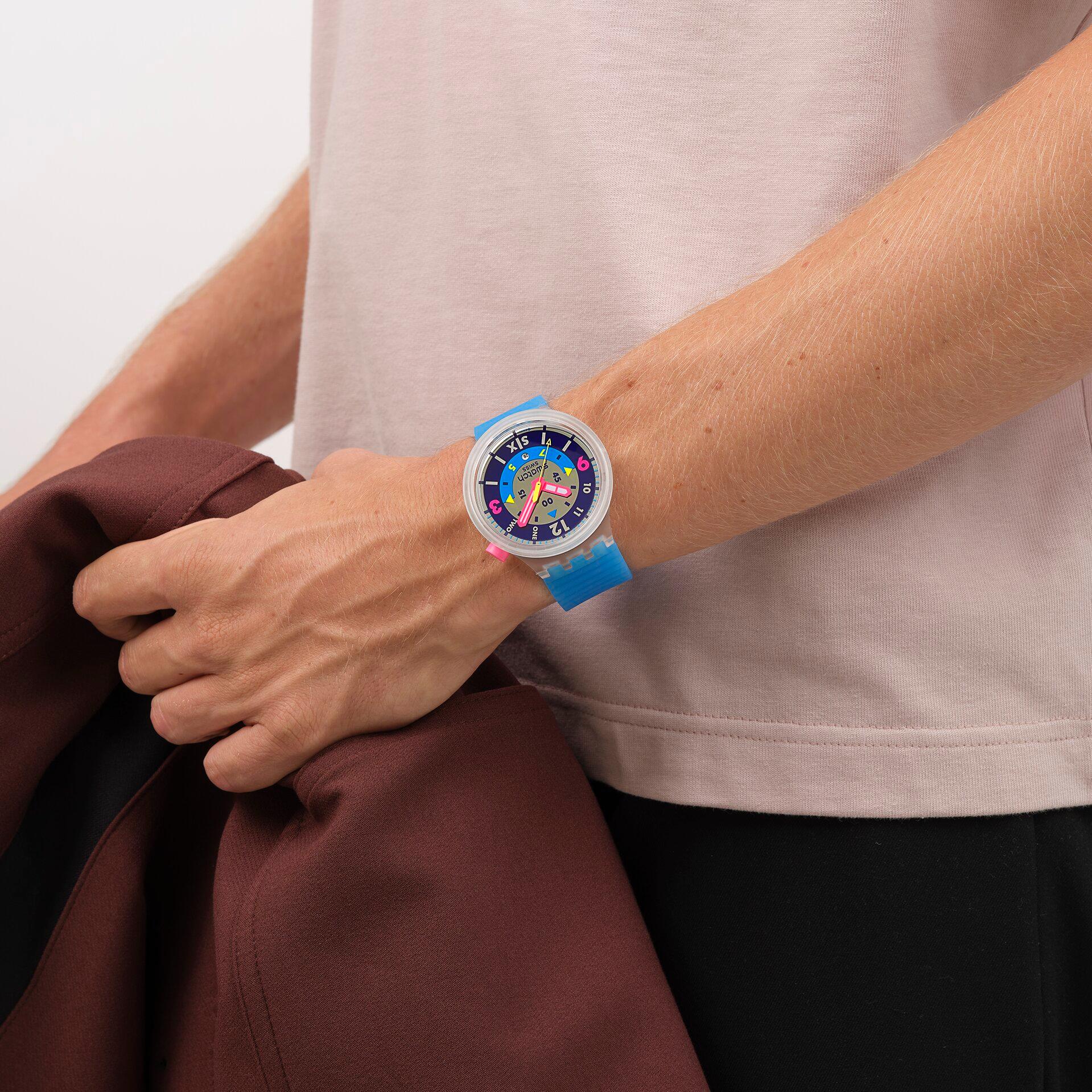 Swatch SWATCH NEON HIELO SB01K400 Orologio unisex Swatch SWATCH NEON HIELO SB01K400 Orologio unisex