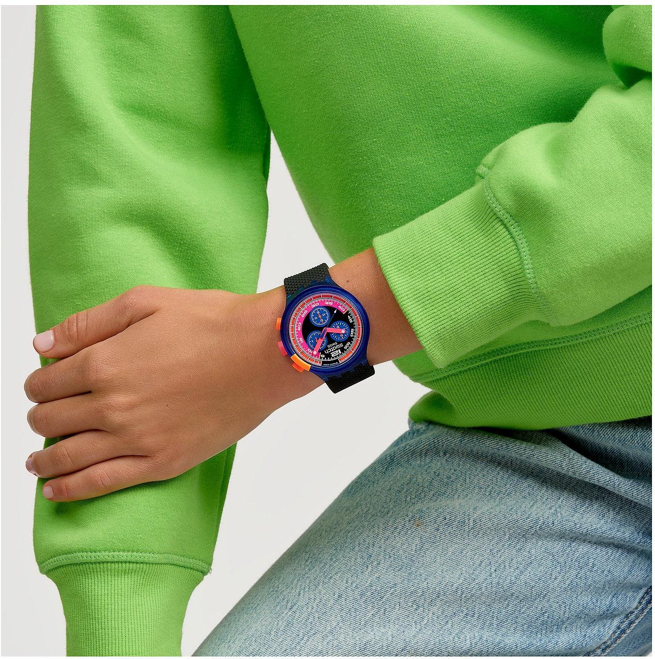 Swatch NEON PARTY TO THE MAX SB06N102 Orologio unisex Swatch NEON PARTY TO THE MAX SB06N102 Orologio unisex
