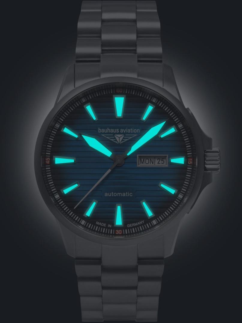 Bauhaus bauhaus Aviation Iron Annie 2862M3 Orologio automatico uomo Bauhaus bauhaus Aviation Iron Annie 2862M3 Orologio automatico uomo