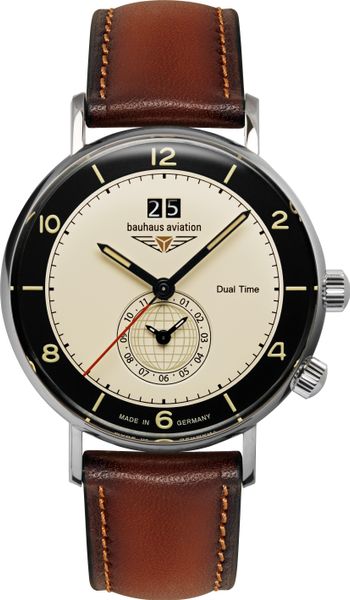 Bauhaus Aviation Vintage Pilot 24462 Reloj de Pulsera para hombres