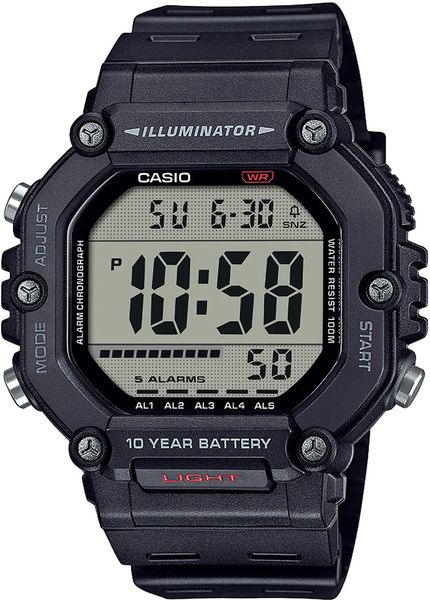 Casio AE-1600H-1AVEF Montre digitale pour hommes Casio AE-1600H-1AVEF Montre digitale pour hommes