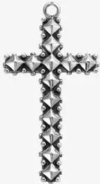 Rebel and Rose Pendant Studded Cross Antic RR-PD005-S-M Pendente Rebel and Rose Pendant Studded Cross Antic RR-PD005-S-M Pendente