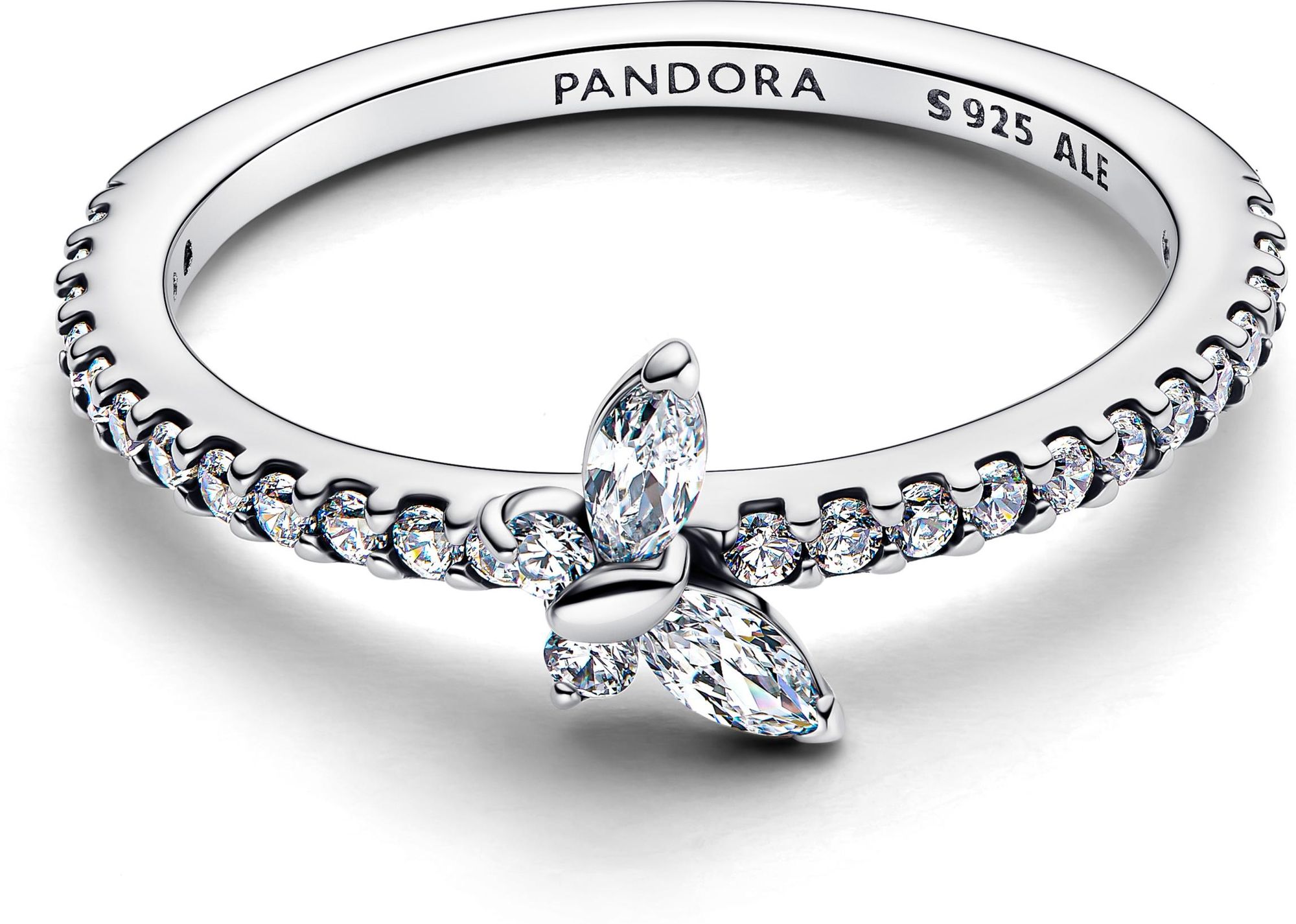 Pandora Glitzernder Schmetterling Ring 194269C01 Damesring Pandora Glitzernder Schmetterling Ring 194269C01 Damesring