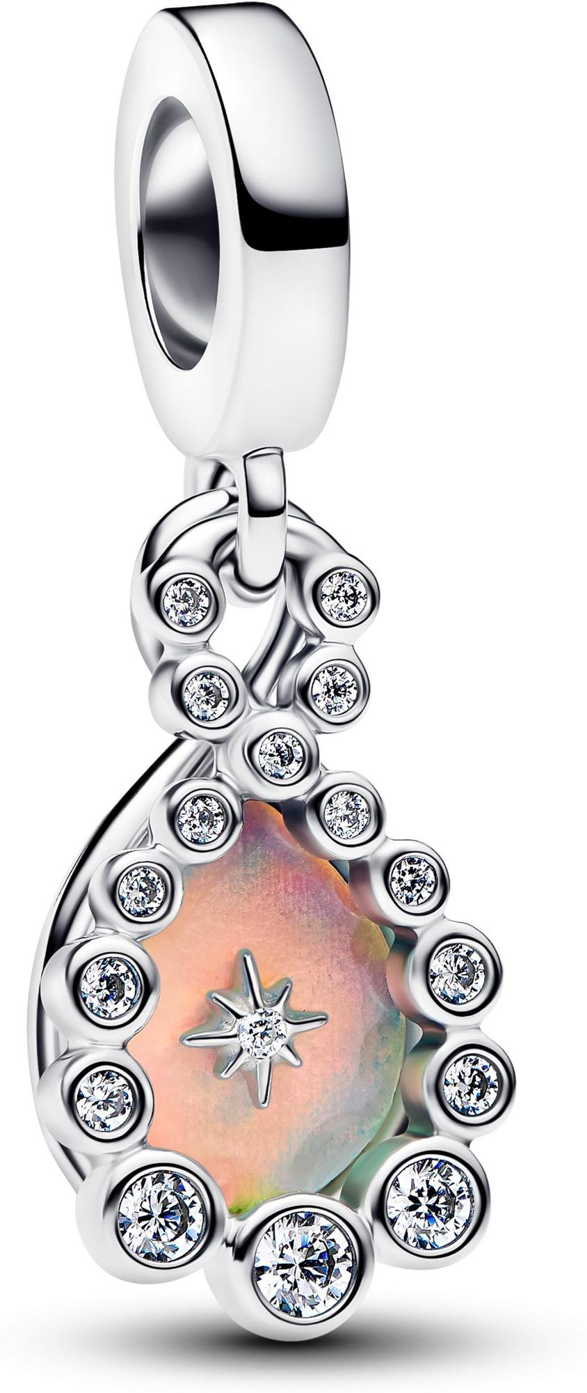 Pandora Schillernder Doppelter  Unendlichkeits-Charm-Anhänger 794251C01 Pendentif Charm
