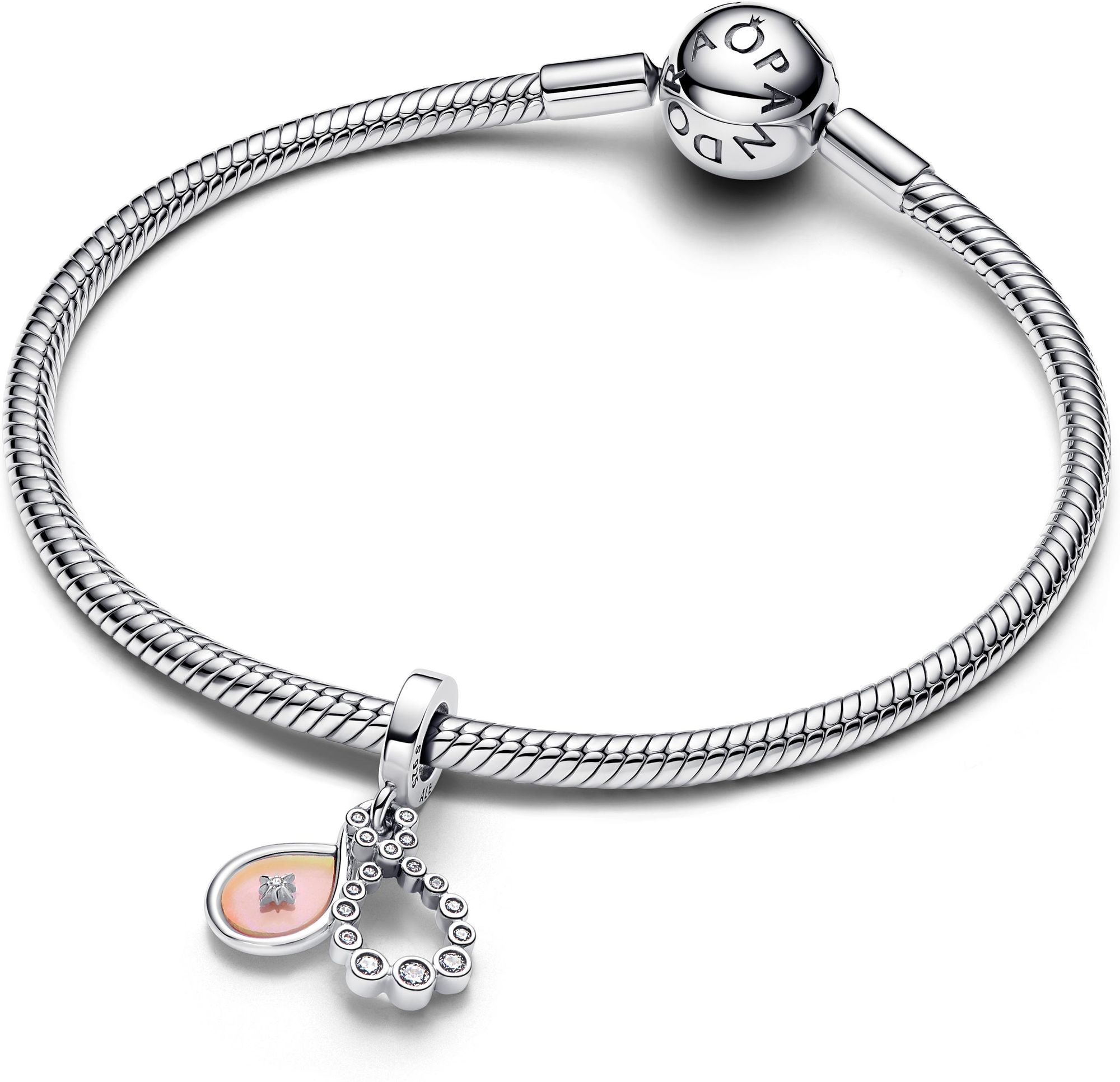 Pandora Schillernder Doppelter  Unendlichkeits-Charm-Anhänger 794251C01 Pendentif Charm