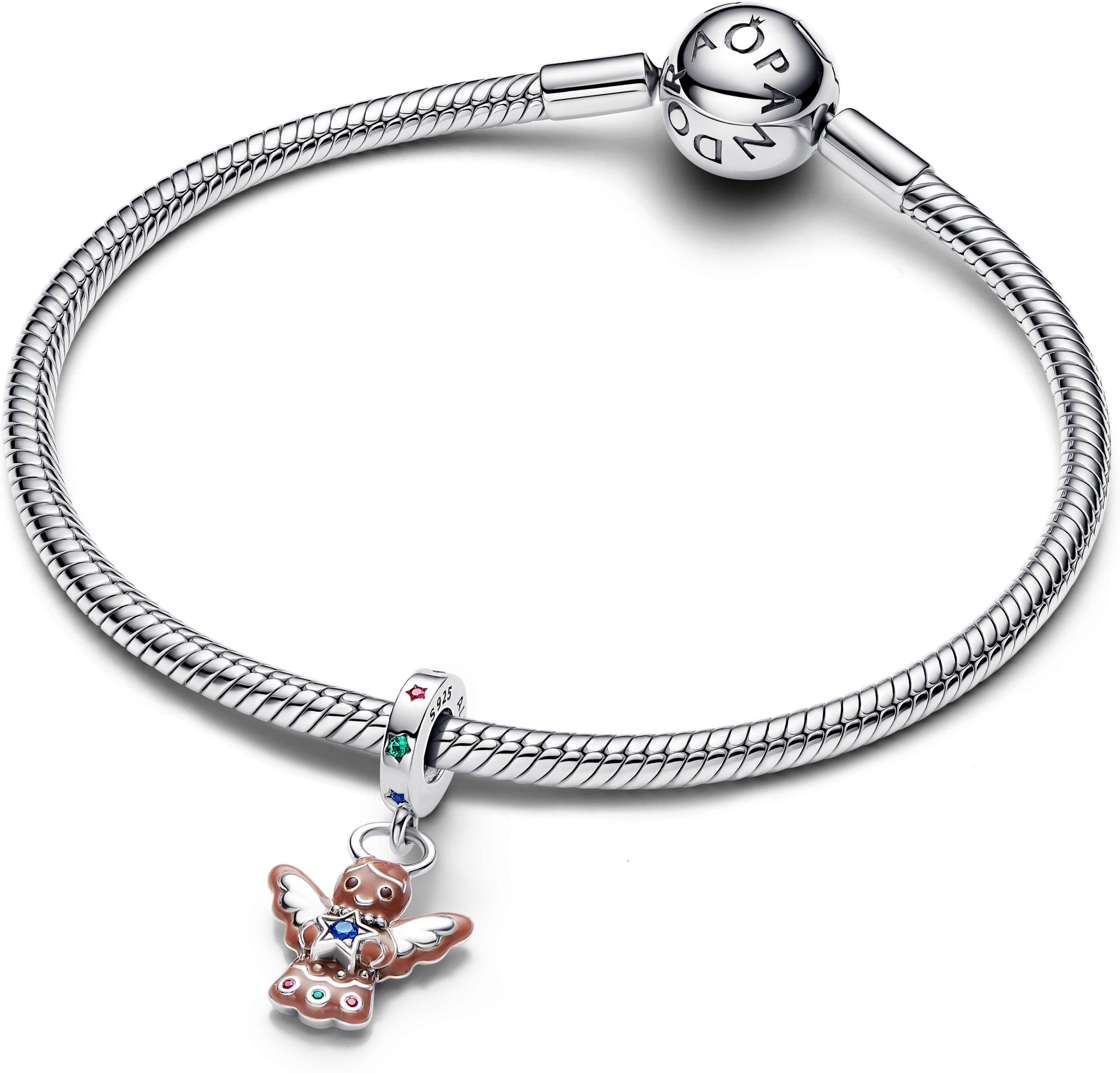 Pandora Lebkuchen-Engel Charm-Anhänger 794247C01 Pendiente Charm Pandora Lebkuchen-Engel Charm-Anhänger 794247C01 Pendiente Charm