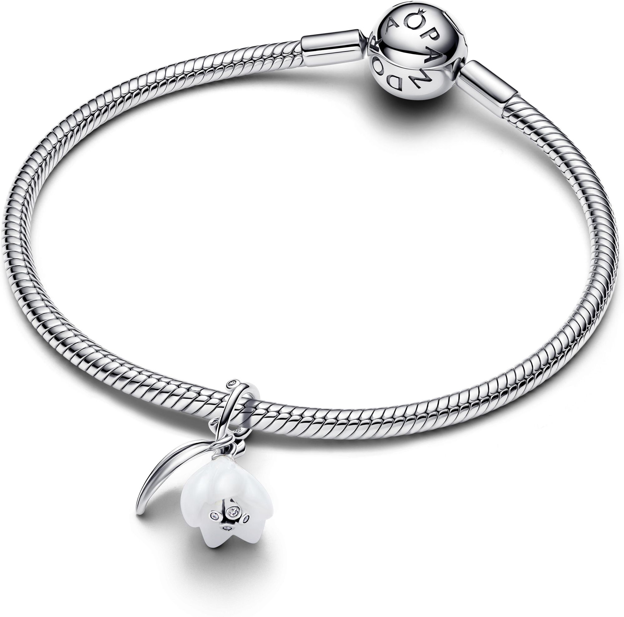 Pandora Schneeglöckchen Charm-Anhänger 794239C01 Charm-hanger Pandora Schneeglöckchen Charm-Anhänger 794239C01 Charm-hanger