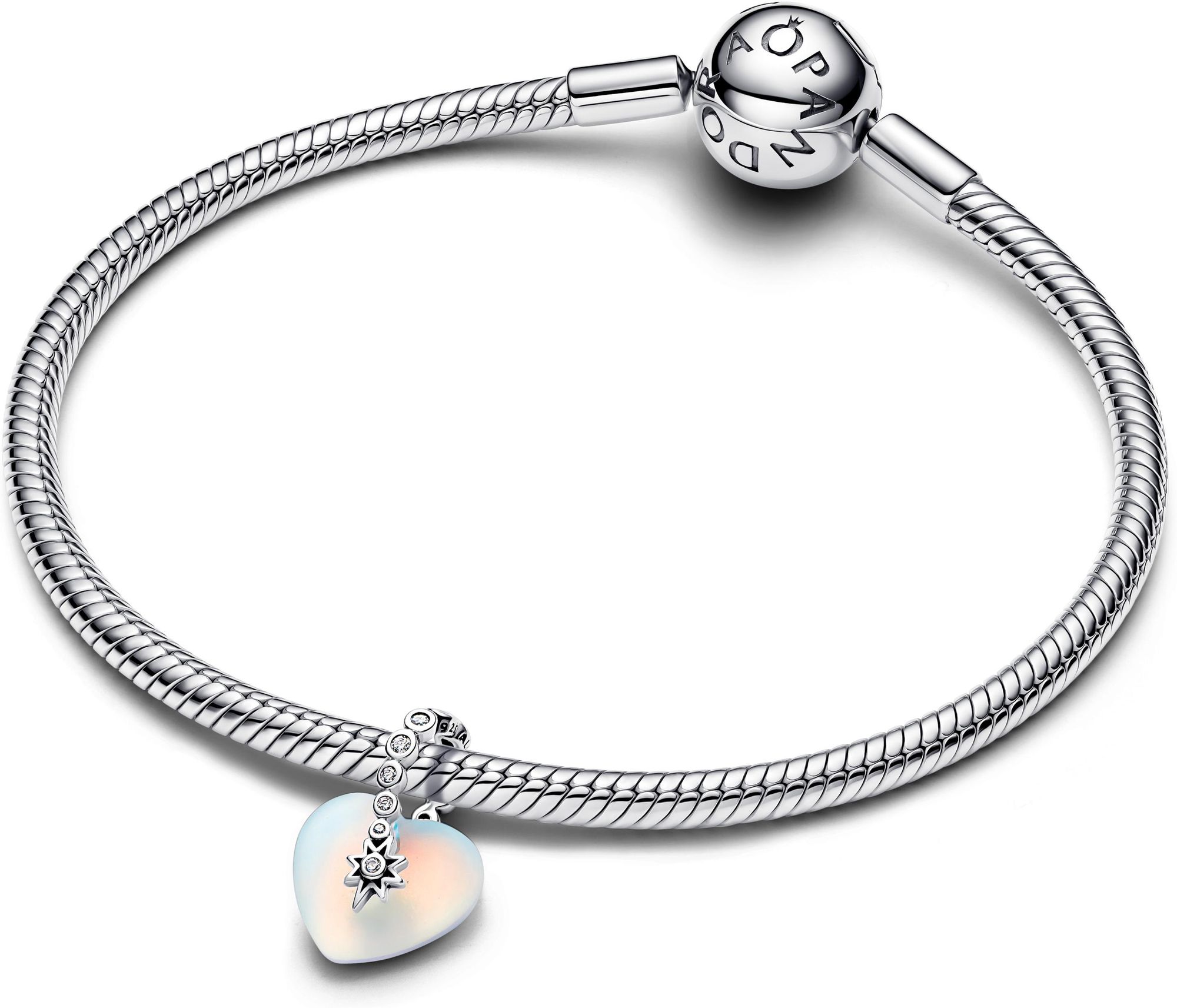 Pandora Sternschnuppe & Herz Charm-Anhänger 794143C01 Pendiente Charm