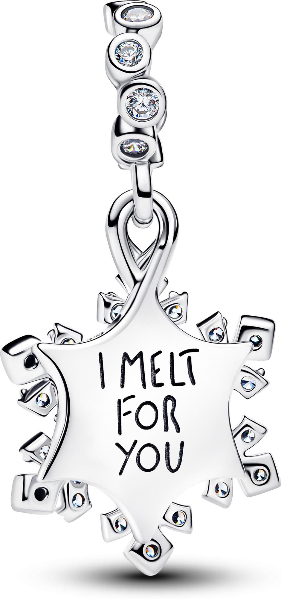 Pandora Schillernde Schneeflocke Doppelter Charm-Anhänger 794142C01 Pendentif Charm