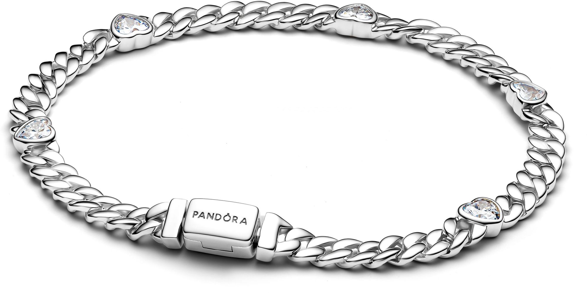 Pandora Herz Cuban-Gliederarmband 594226C01 Damenarmband