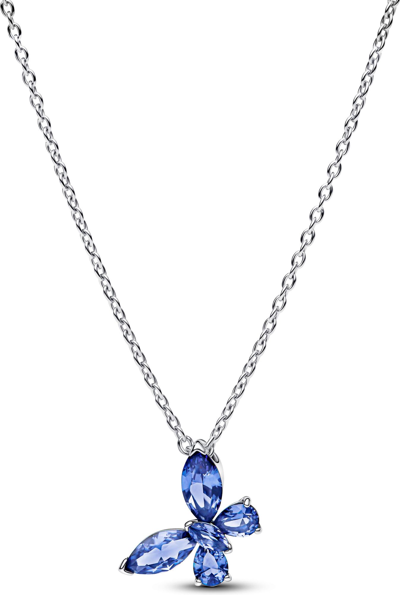 Pandora Schmetterling Anhänger Halskette 394232C01-45 Cadena de cuello para mujeres