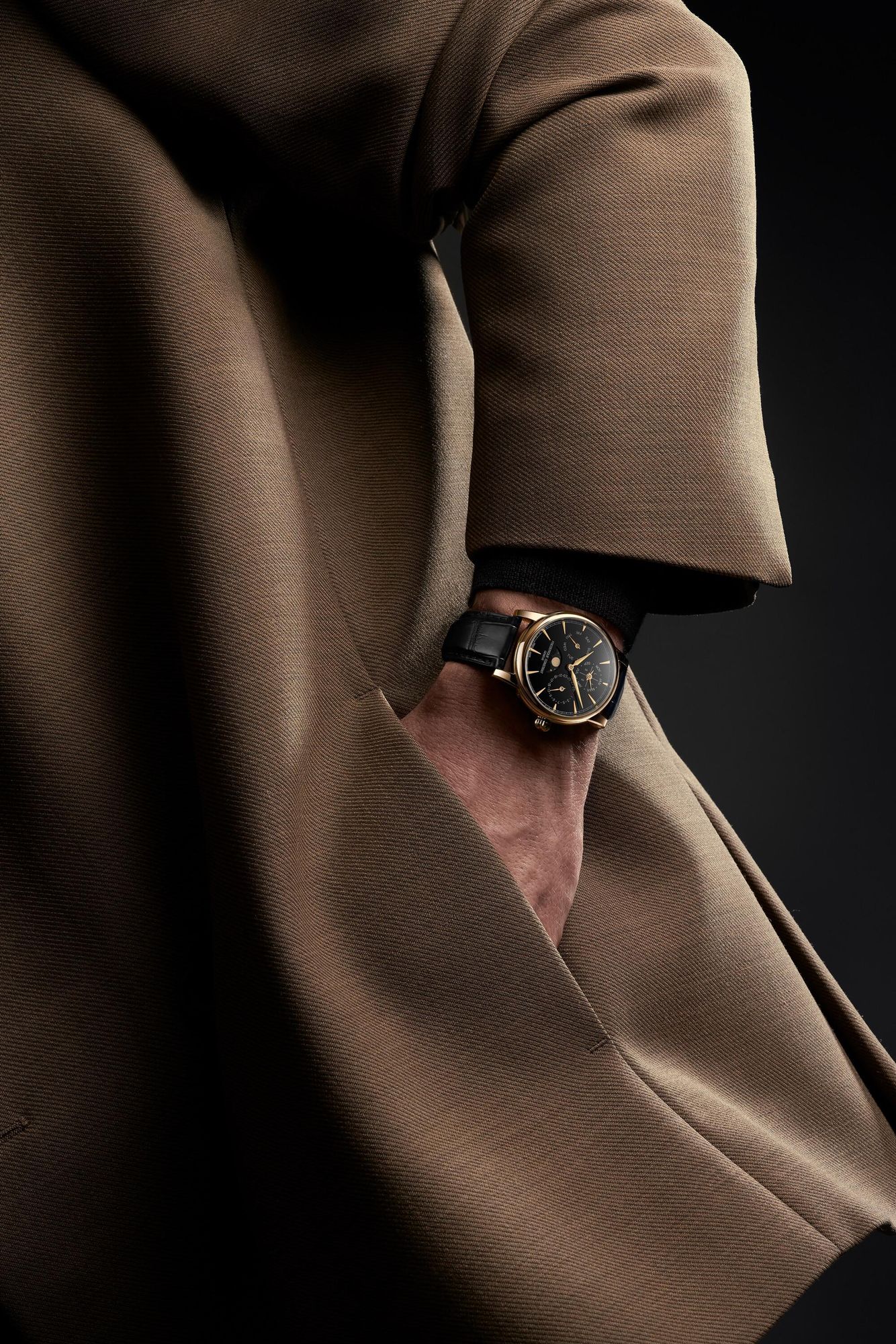 Frederique Constant Geneve CLASSIC PERPETUAL CALENDAR FC-776ONB3H7 Automatisch horloge voor heren Frederique Constant Geneve CLASSIC PERPETUAL CALENDAR FC-776ONB3H7 Automatisch horloge voor heren