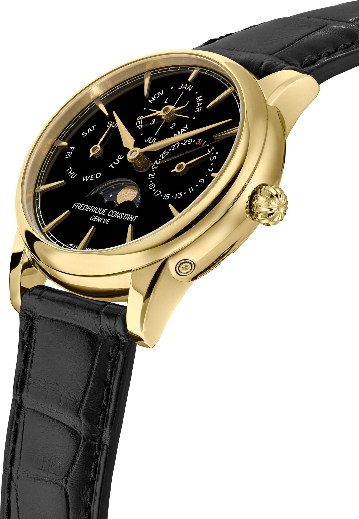 Frederique Constant Geneve CLASSIC PERPETUAL CALENDAR FC-776ONB3H7 Automatisch horloge voor heren Frederique Constant Geneve CLASSIC PERPETUAL CALENDAR FC-776ONB3H7 Automatisch horloge voor heren