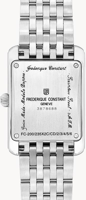 Frederique Constant Geneve CARREE SMALL SECONDS FC-235S2CD6B Unisex horloge