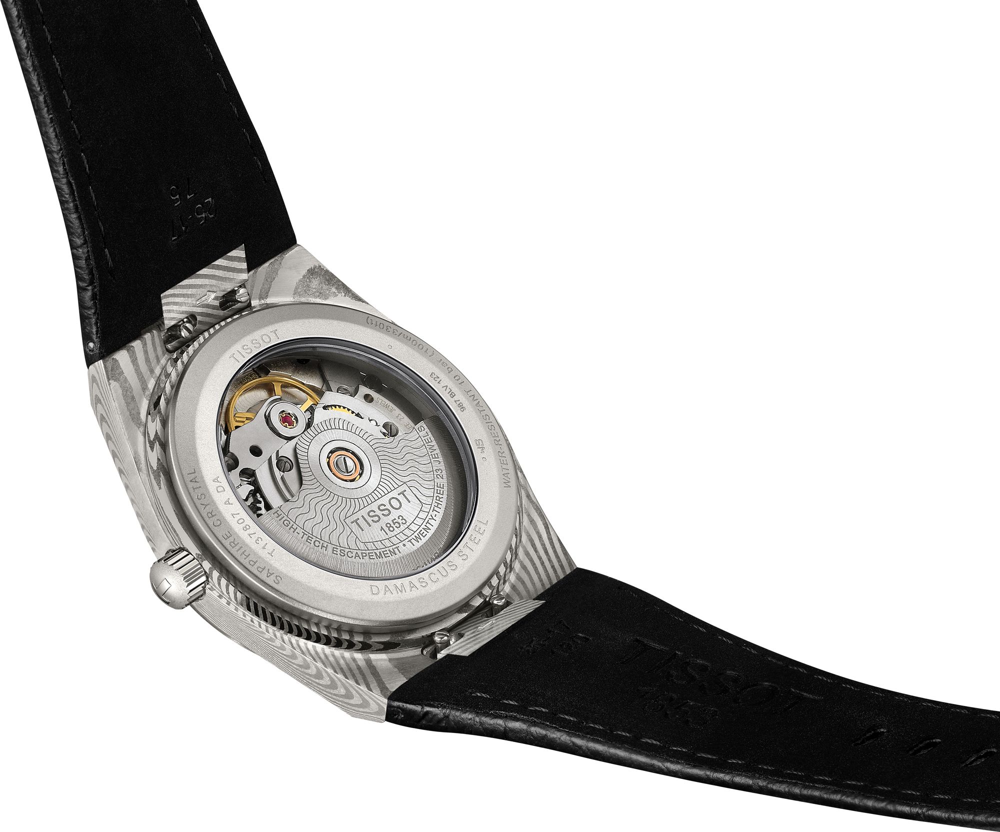 Tissot PRX POWERMATIC 8О DAMASCUS STEEL 38MM T137.807.96.081.00 Automatisch horloge Design highlight