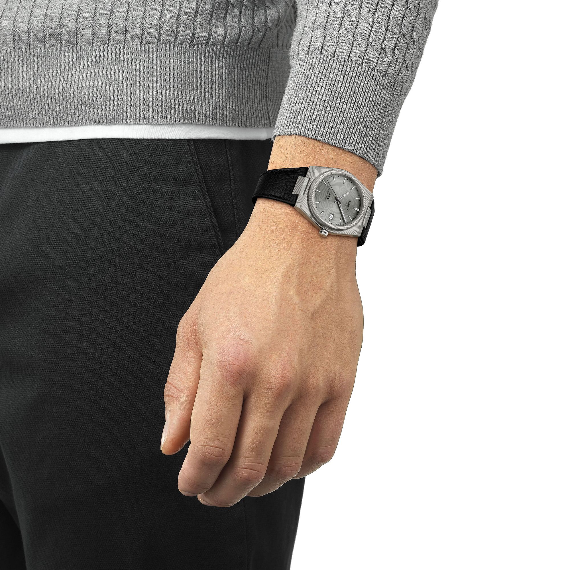 Tissot PRX POWERMATIC 8О DAMASCUS STEEL 38MM T137.807.96.081.00 Automatisch horloge Design highlight