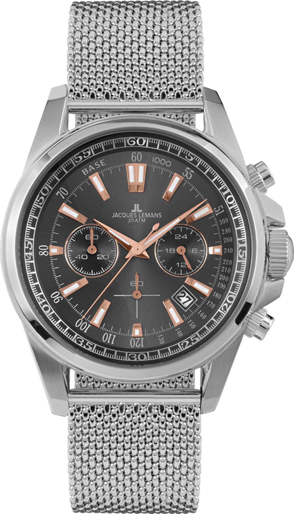 Jacques Lemans Liverpool 1-1117.2WS Herenchronograaf Jacques Lemans Liverpool 1-1117.2WS Herenchronograaf